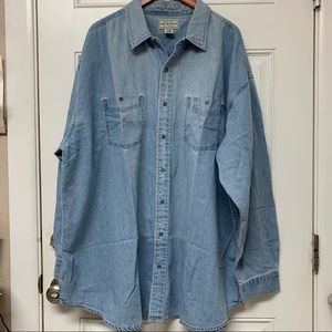 Arizona Jean Company Men’s Denim Botton Down Size 3XLT